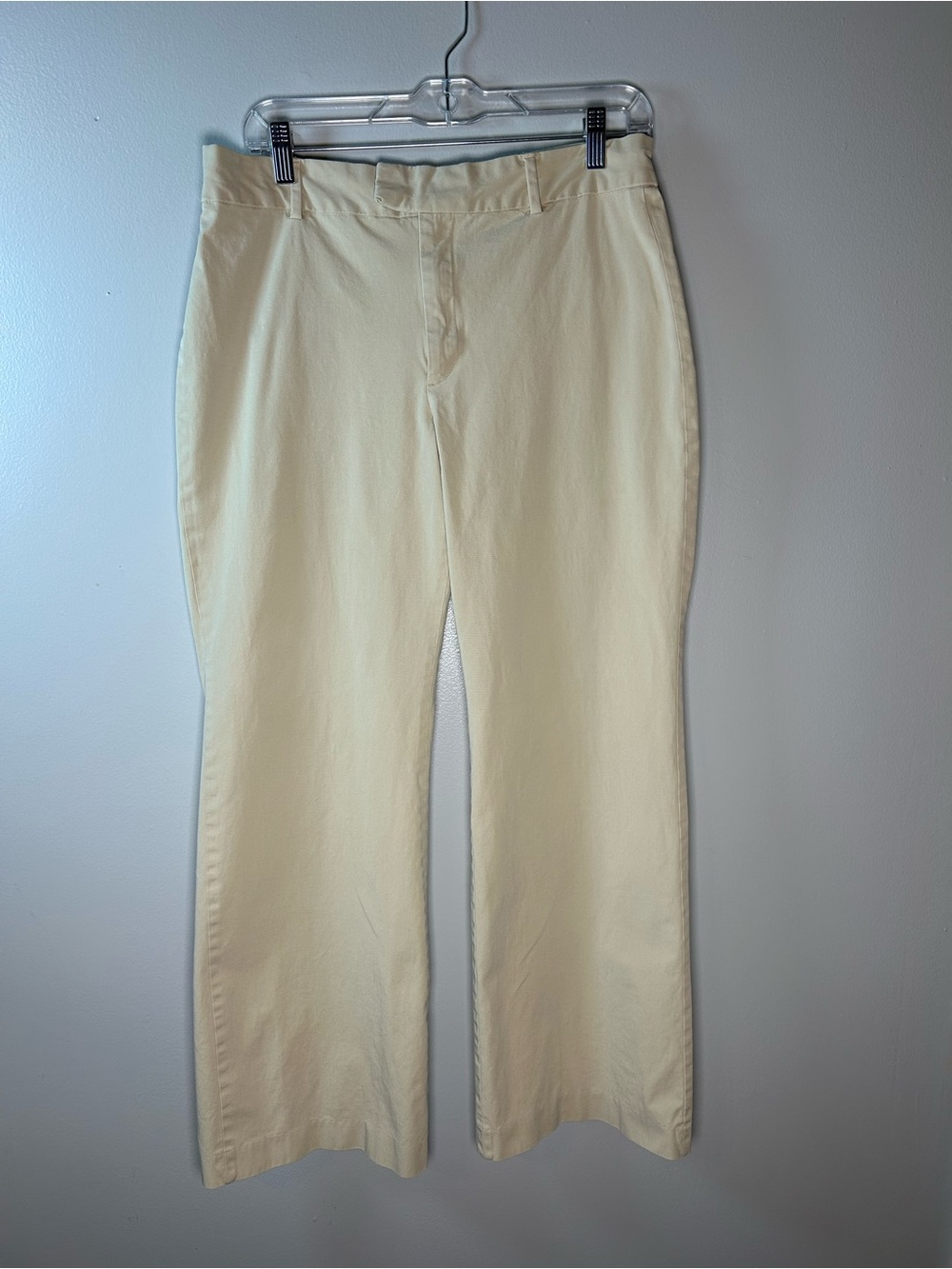 Banana Republic Khaki Pants Womens Size12 Tan Bootcut Y2K Office Preppy Safari